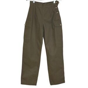 Los Angeles Apparel Adjustable Waist Duck Canvas Field Slack Womens M Utility